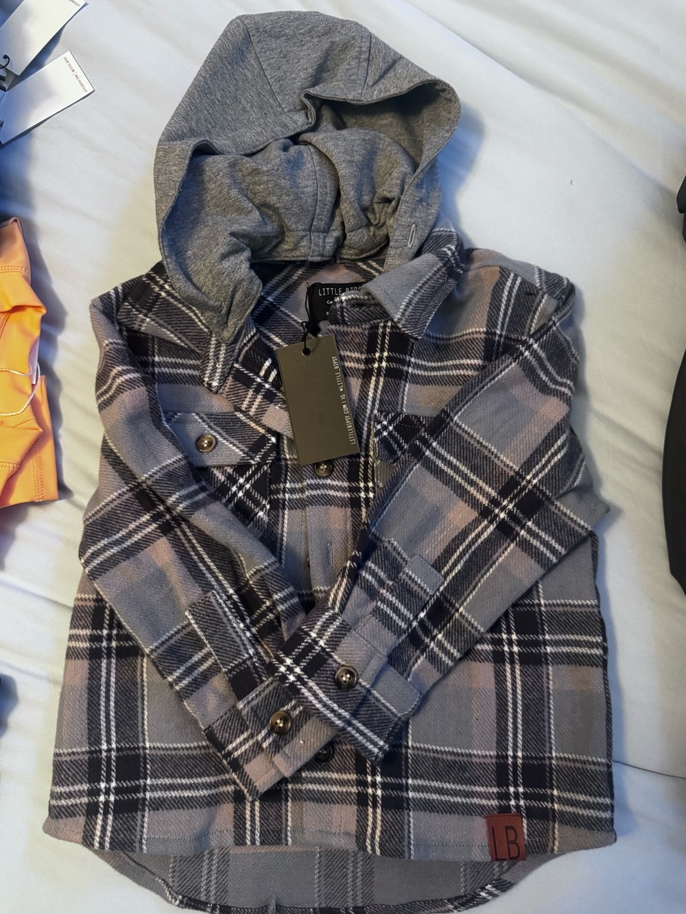 Little Bipsy button up hoodie.